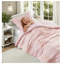 Ensemble de literie réversible floral en chenille, édredon simple hypoallergénique avec coussin floral, rose