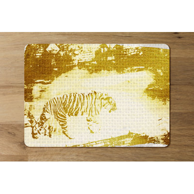 Moye Polyester-Coated Hardboard No Pattern Rectangle Placemat
