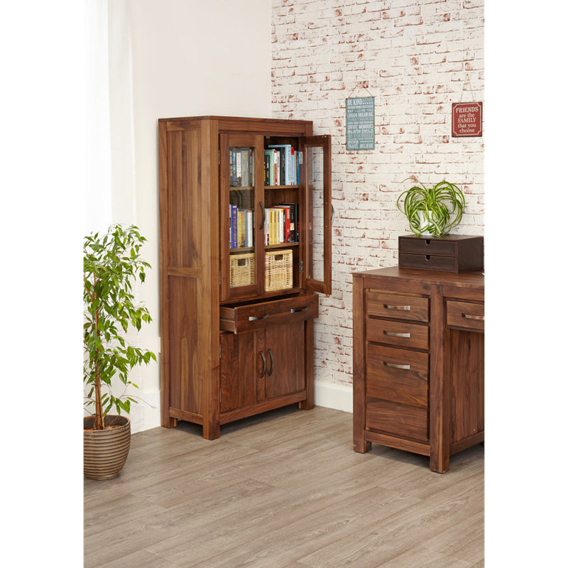 Melfi 170cm H x 85cm W Solid Wood Standard Bookcase