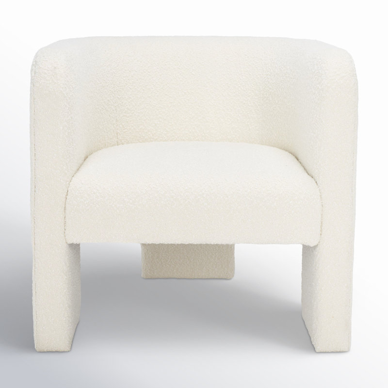 Fauteuil de 30,3 po de large Ellum, Bouclé ivoire