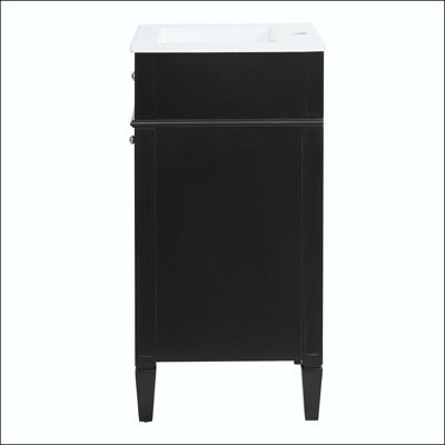 16-Inch French-Style Bathroom Vanity for Small Spaces