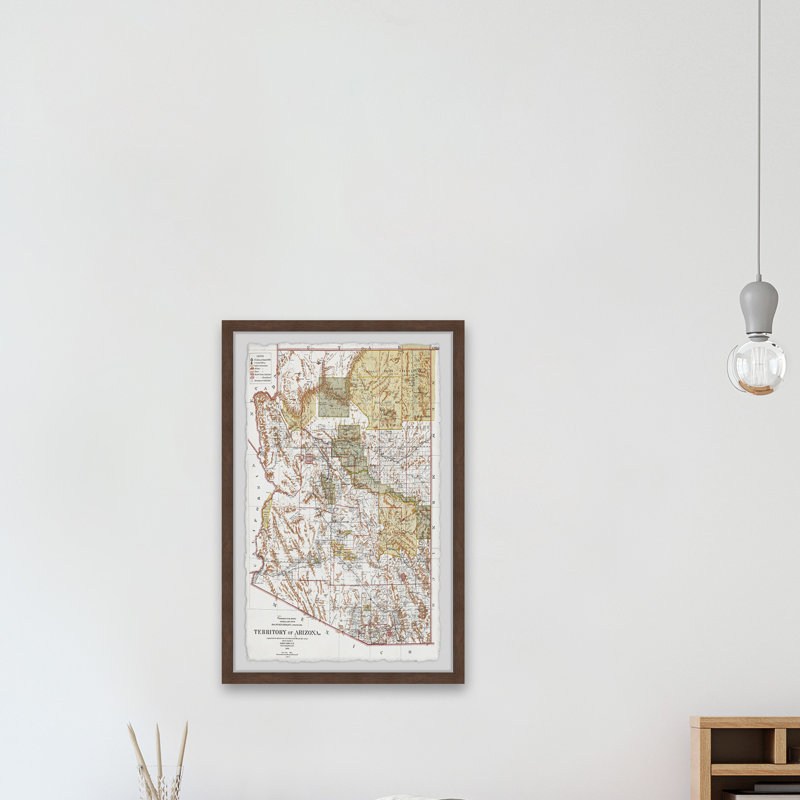«Arizona», impression d'art graphique sur papier, H 30 po x l 20 po x P 1,5 po
