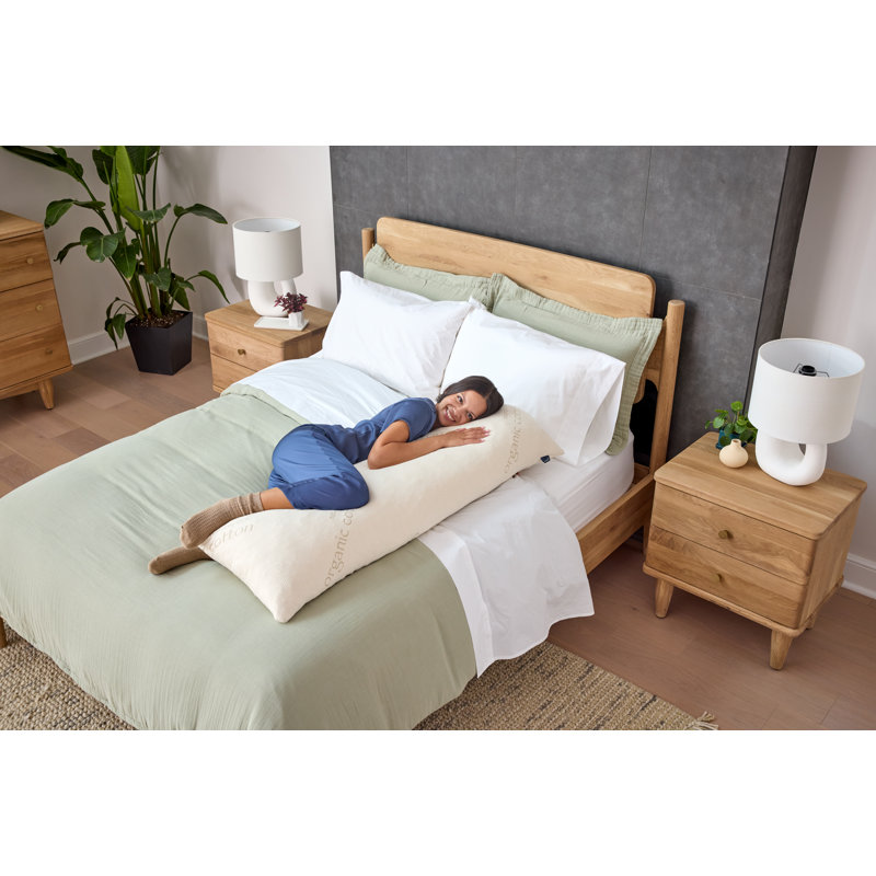 Organic Latex Body Pillow, With Pillowcase