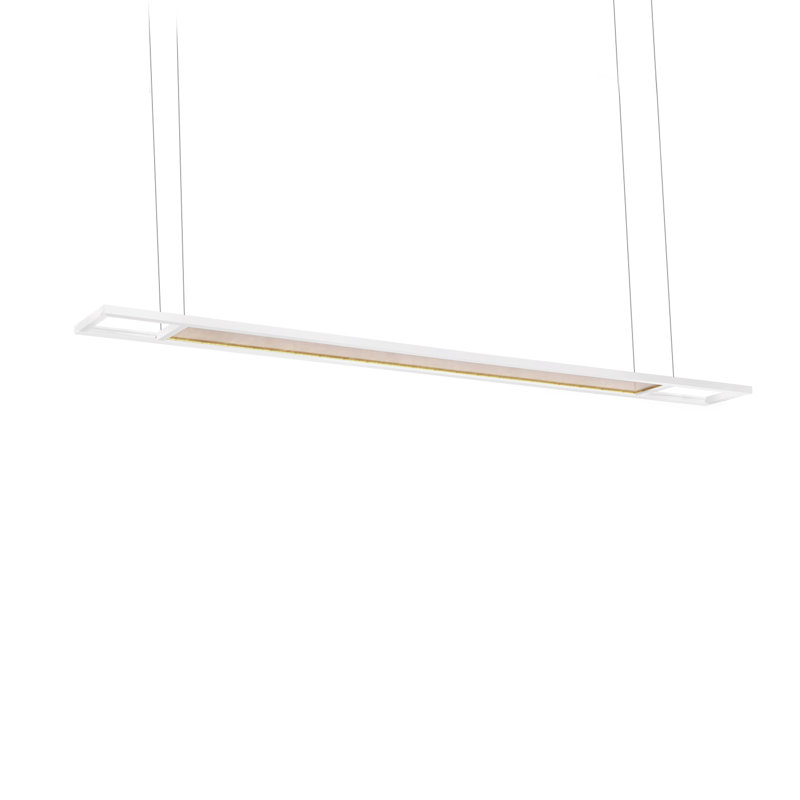 Grid 1 - Light LED Pendant, White, 122.26" H x 59" W x 4.5" D