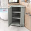 Armoire de rangement de coin triangulaire avec tablettes intérieures réglables-190408006