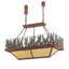 42" Pine Lake Oblong Inverted Pendant