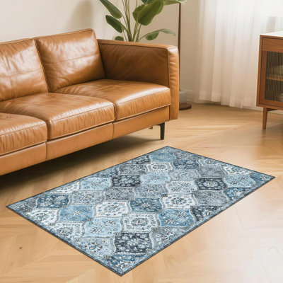 Striped Machine Tufted Area Rug