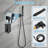 10 Inch Ceiling Mounted Shower System Rain Mixer Shower Combo Set Shower Head with Hand Shower-102381070