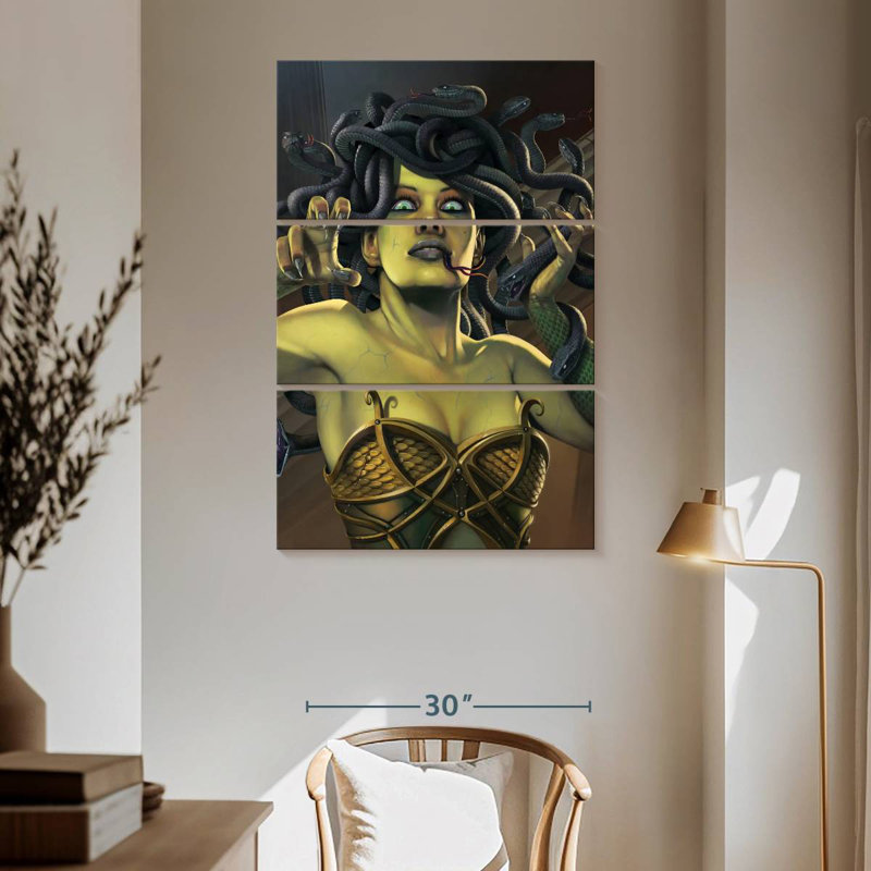 Kelan Medusa, 65" H x 42" W