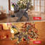 Chat de Noël illuminé avec 88 lumières à DEL et 4 piquets de terre pour la cour