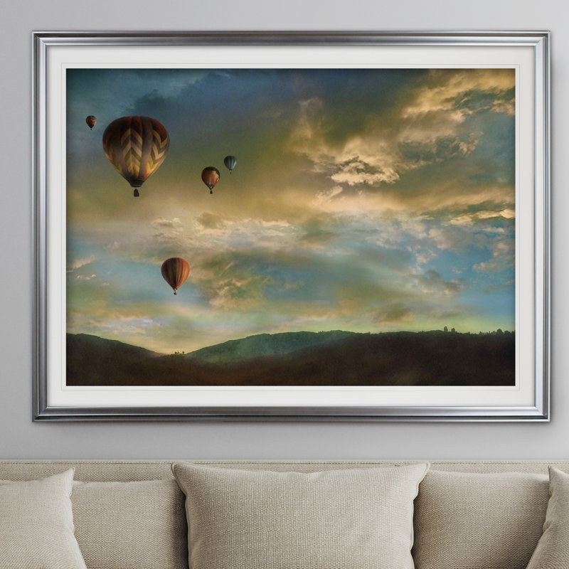 « coucher de soleil », impression, H 20 po x l 24 po x P 1,5 po, Noir