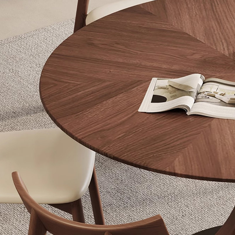 Solid Ash Wood Dining Table Sets., 29.53"H x 51.18"L x 51.18"W
