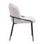 Ensemble de deux chaises d'appoint ivoire et noires en fausse fourrure