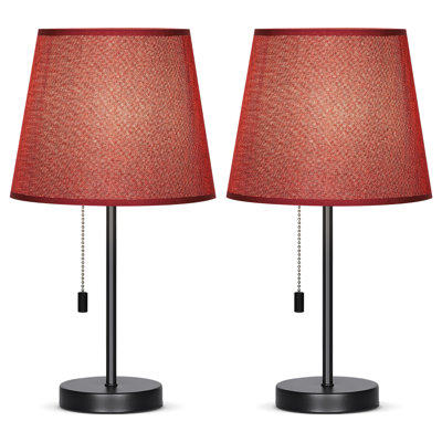 Lampe de table 20,3 po noire