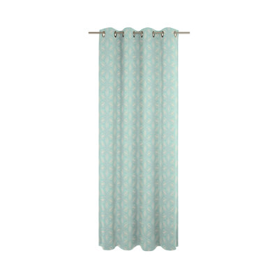 Dellview Retro Floret Eyelet Opaque Curtains