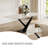 71'' Luxurious Modern Dining Table for 6 People, Dining Table Sintered Stone Tabletop with Black Carbon Steel Base Pre-Assembly-1276693599