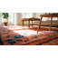 Coral / Salmon Pink 1920s Wool Antique Square Hand Knotted Pile Floral Rug