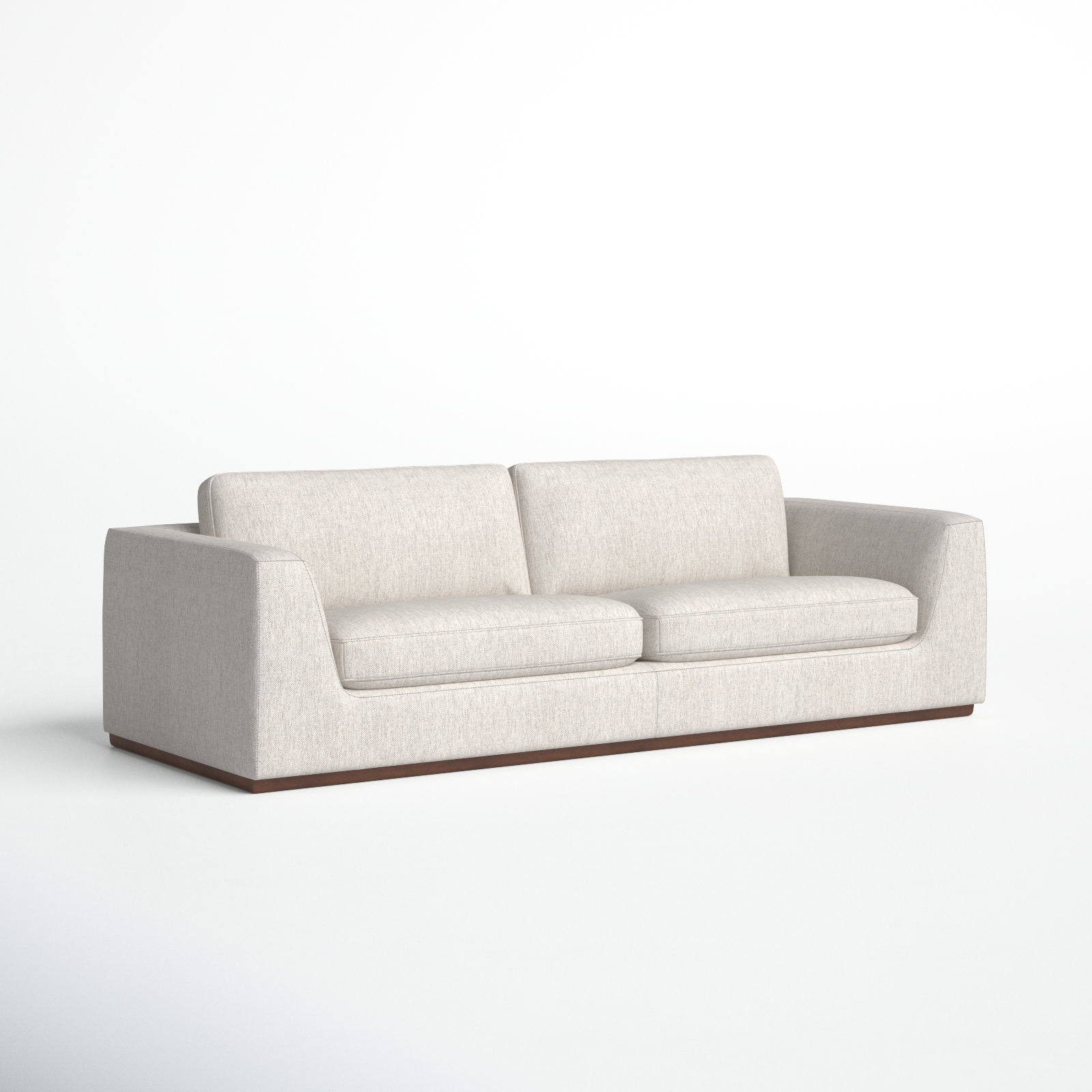 Berger 98'' Upholstered Sofa, Aldred Silver