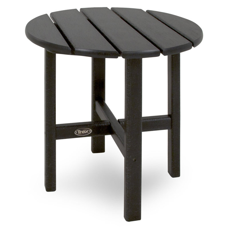 TREX Outdoors Cape Cod Round 18" Side Table, Ash Charcoal Revolution®