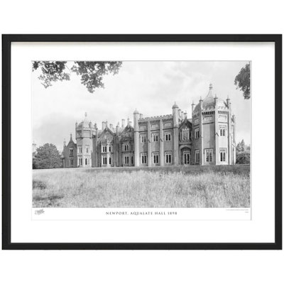 Newport, Aqualate Hall 1898 - Single Picture Frame Print