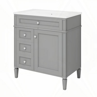 Meuble-lavabo de 30 po avec lavabo supérieur