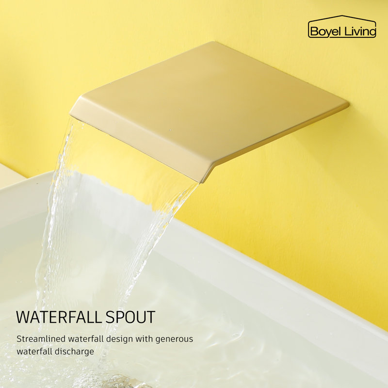 Single-handle Bathroom Faucet, Brush Gold