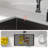 33" L x 19" W Undermount Kitchen Sink Gunmetal Black Single Bowl Sink 16 Gauge Stainless Steel Sink