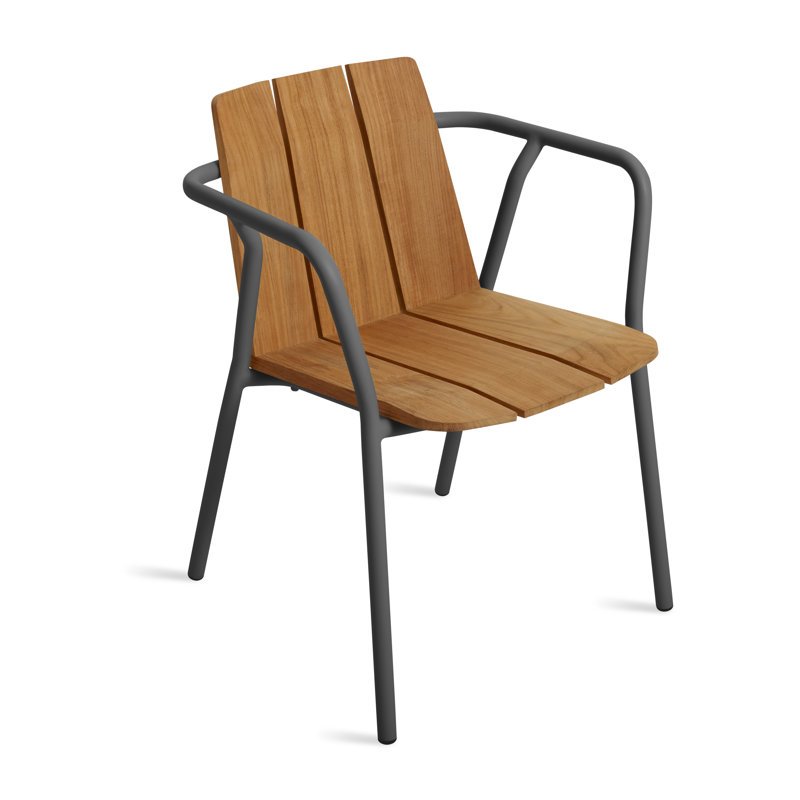 Offline Outdoor Dining Armchair, Carbon