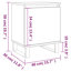 Marieo 40cm W Iron Bedside Table-1688440890