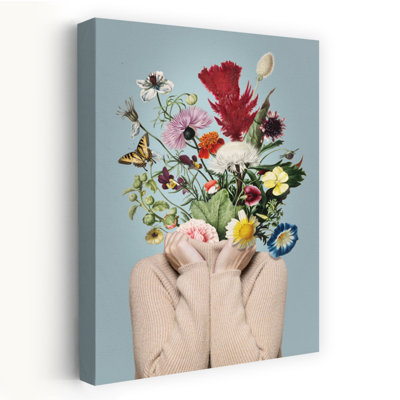 Art floral avec tête florale