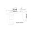 Bureau d'ordinateur exquis de style crème-708189654