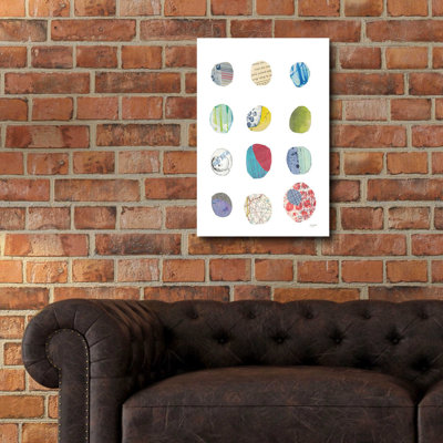 «Geometric Collage III» par Courtney Prahl, art mural en verre acrylique