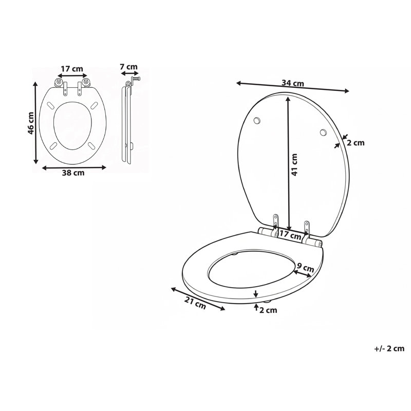 Toilet Seat MAZARUNI Soft Close White