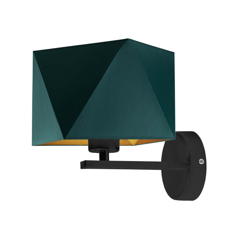 Odis Armed Sconce, Green, Chrome