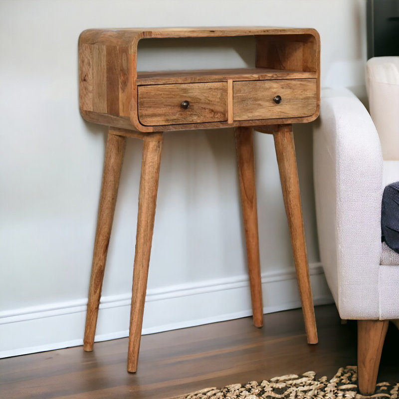 Livi Solid Wood Console Table, Oak