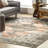 Gracie SpinClean Distressed Medallion Machine Washable Area Rug-1961708212