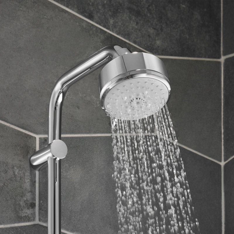 Pomme de douche fixe à 4 réglages Tempesta, Chrome ciel étoilé, 1,75 gallons par minute