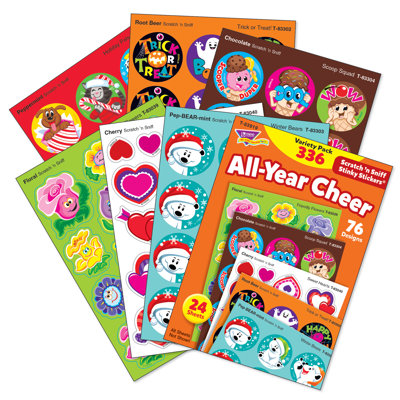 Trend All Year Cheer Stinky Stickers Variety Pack