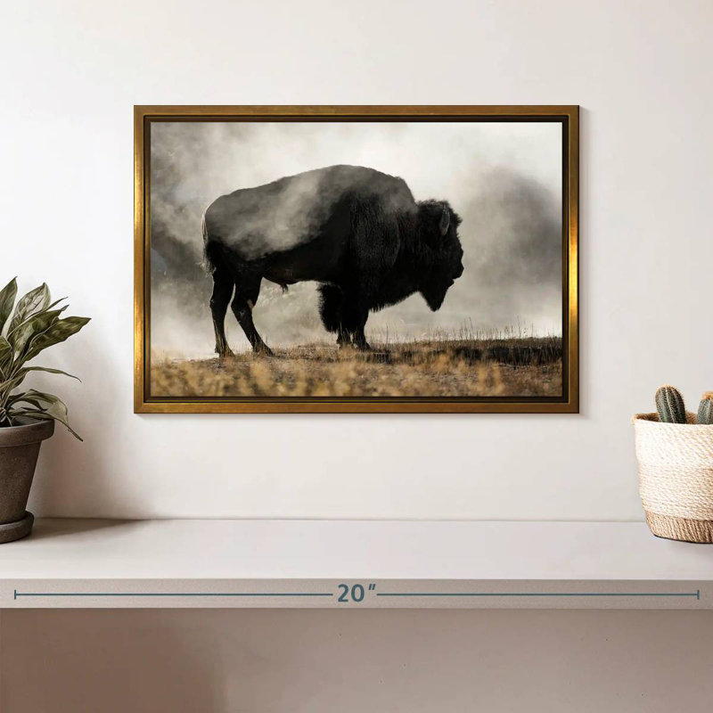 Geyser Basin, Floating Frame Gold, 13" X 9"