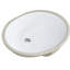 Lavabo de salle de bain ovale encastré blanc