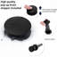 Robinet de lavabo de salle de bain noir mat 8 po - 2 poignées, 3 trous, bec pivotant à 360 °, matériau de grattage, écoénergétique, option d'installation sans effort 2 grattoirs - construction, économie, processus simple