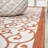 Deronte Vintage Filigree Textured Weave Cream/Orange Indoor/Outdoor Rug-659549529