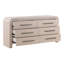 Portland 6-Drawer Rubberwood Dresser, Bleach Natural