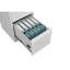 Classeur vertical en métal avec serrure - 4 tiroirs pour le bureau organisé s'adapte au format A4 légal / lettre blanc verrouillable 4 améliore l'espace pour-130165045
