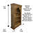 Hand-crafted Solid Wood Bookcase Natural Finish