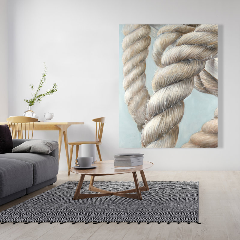 Bateau, corde de bateau, gros plan - toile marine marine décorative