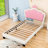 Upholstered Platform Bed With Crown Headboard-106647426-106647436