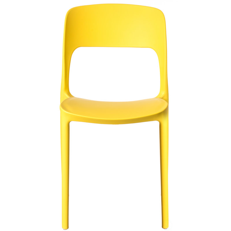 19.25'' H Stacking Side Chair, Yellow