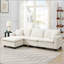 100*59" Modern Convertible Sectional Sofa,L-Shaped Reversible Couch Set-2130352039