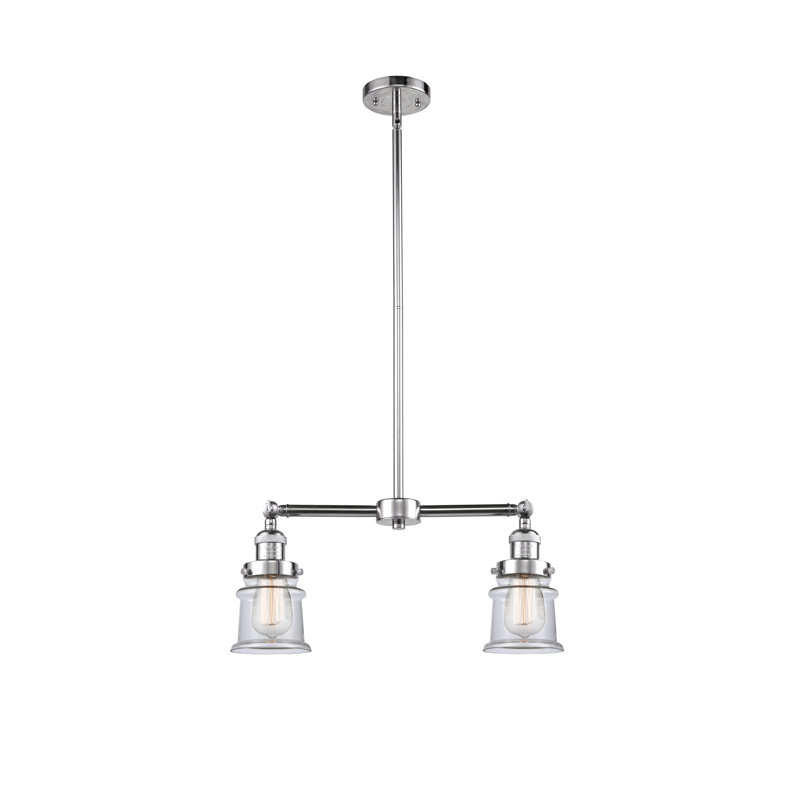 Lustre sphérique spoutnik à 2 lumières Alexandira, Transparent, Chrome poli, Ampoule non incluse